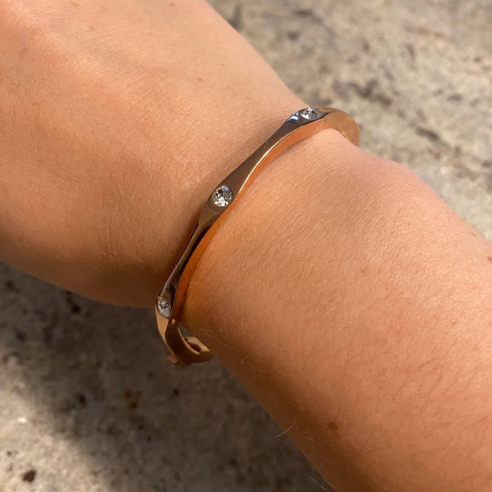 Kate Spade Heavy Metals Wave Bangle Bracelet - Picture 2 of 10